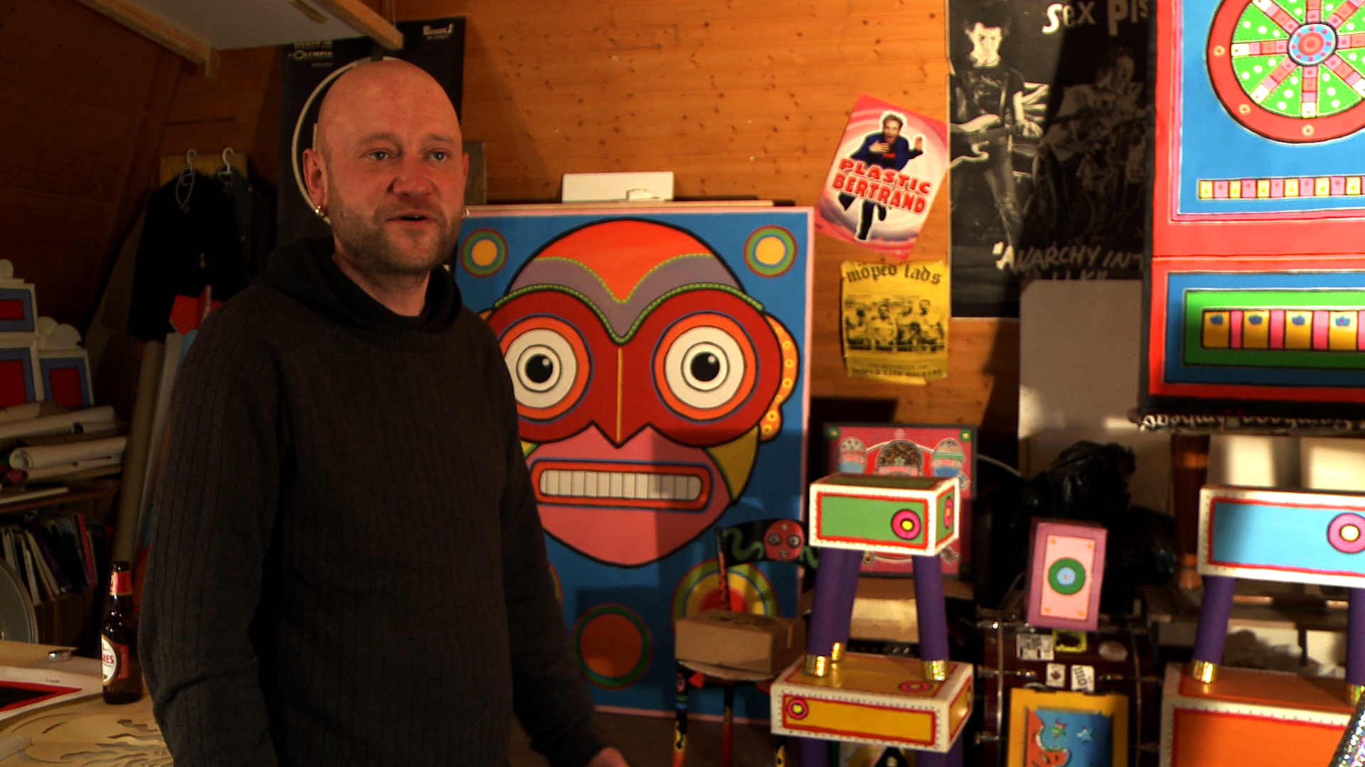 Sämi Hofmann im Atelier